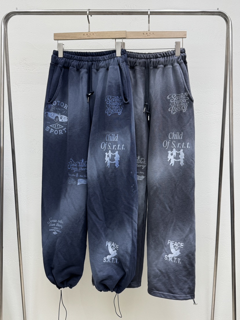 S.R.T.T.韓國代購女裝新品推薦時尚熱賣休閑褲印花連帽S.R.T.T.休閑褲