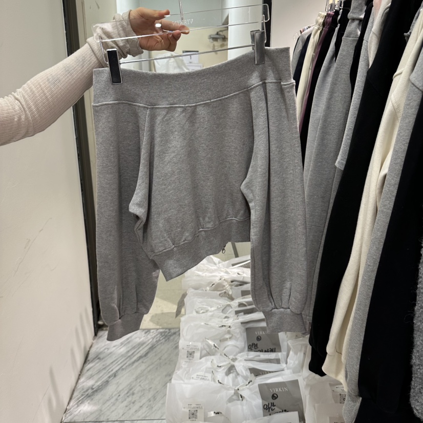 VIRKIN韓國直郵女裝新品時尚人氣推薦休閑真品熱賣衛衣拉鏈VIRKIN衛衣