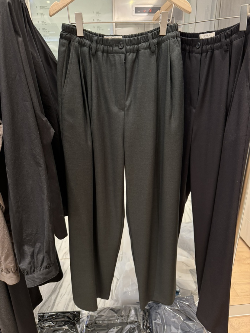 MONIQUE東大門實拍女士新品推薦人氣真品時尚熱賣休閑褲束帶MONIQUE休閑褲圖色1墨