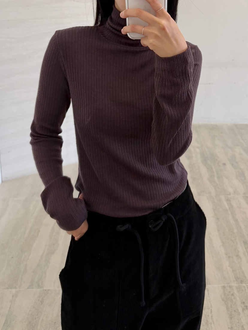 URBANE cloth東大門直郵女士新款真品人氣休閑長袖T恤高領URBANE cloth長袖T恤