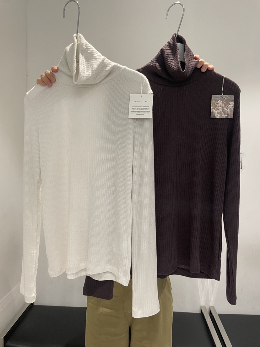 URBANE cloth東大門直郵女士新款真品人氣休閑長袖T恤高領URBANE cloth長袖T恤