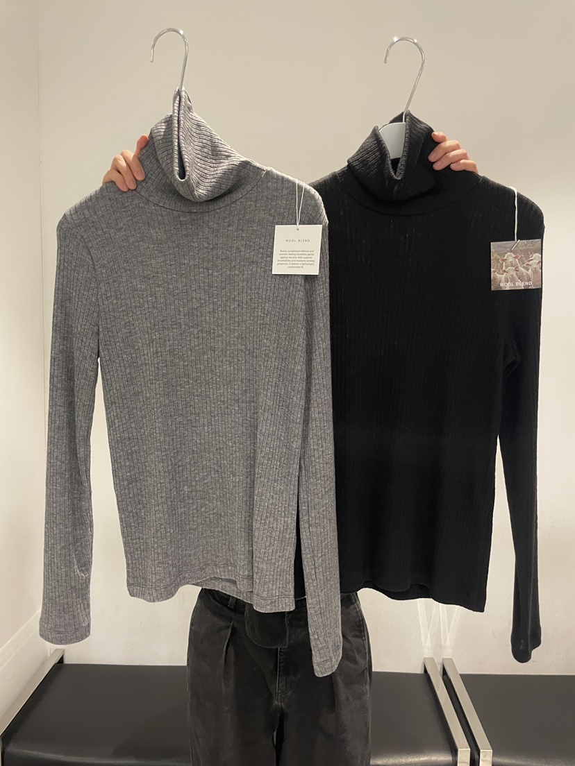 URBANE cloth東大門直郵女士新款真品人氣休閑長袖T恤高領URBANE cloth長袖T恤