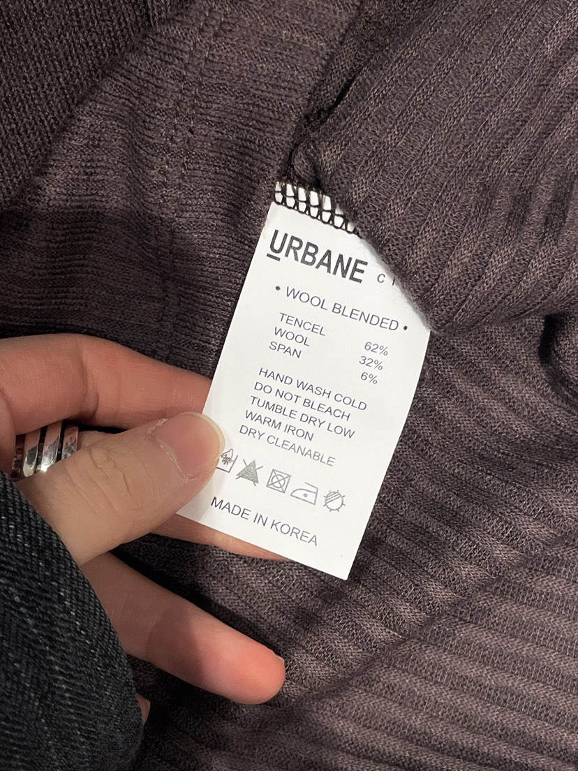 URBANE cloth東大門直郵女士新款真品人氣休閑長袖T恤高領URBANE cloth長袖T恤