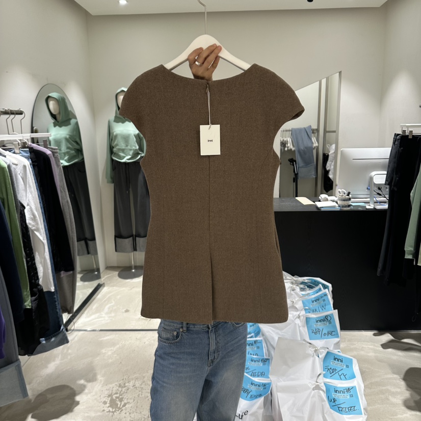 INNI韓國代購女裝新品人氣熱賣真品推薦休閑時尚連衣裙INNI連衣裙