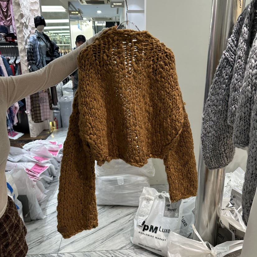 VIRKIN東大門直郵女裝新品熱賣時尚人氣真品毛衣手工開衫VIRKIN毛衣
