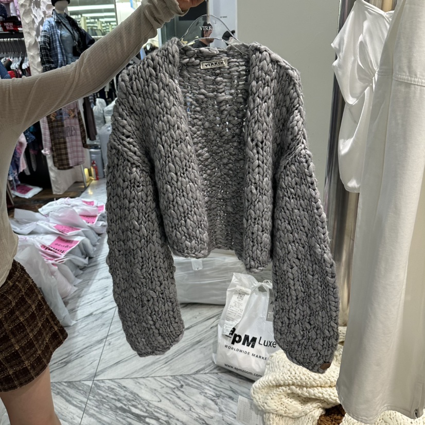 VIRKIN東大門直郵女裝新品熱賣時尚人氣真品毛衣手工開衫VIRKIN毛衣圖色2