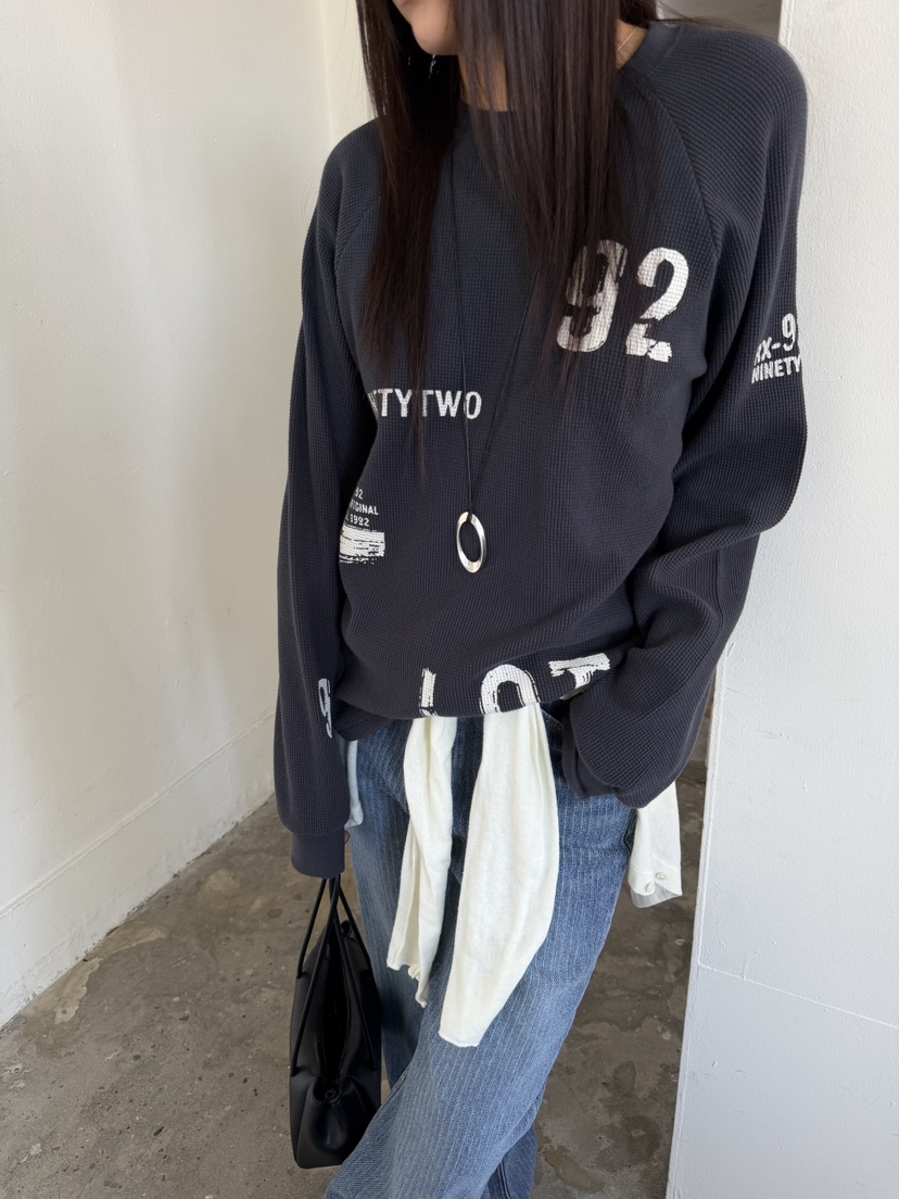 ACME東大門直郵女裝新品時尚真品推薦人氣熱賣休閑長袖T恤ACME長袖T恤