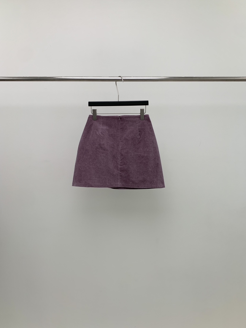 ORINNE韓國代購女裝新款真品人氣休閑推薦時尚短裙天鵝絨ORINNE短裙