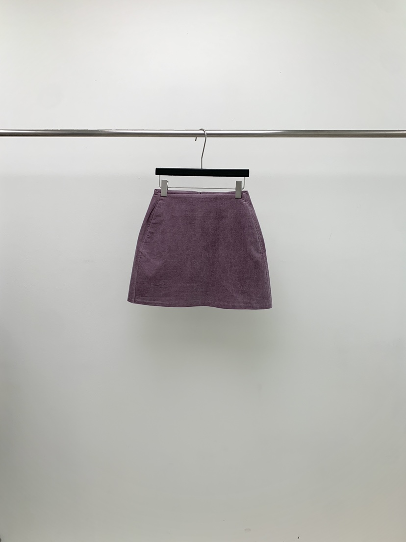 ORINNE韓國代購女裝新款真品人氣休閑推薦時尚短裙天鵝絨ORINNE短裙圖色2