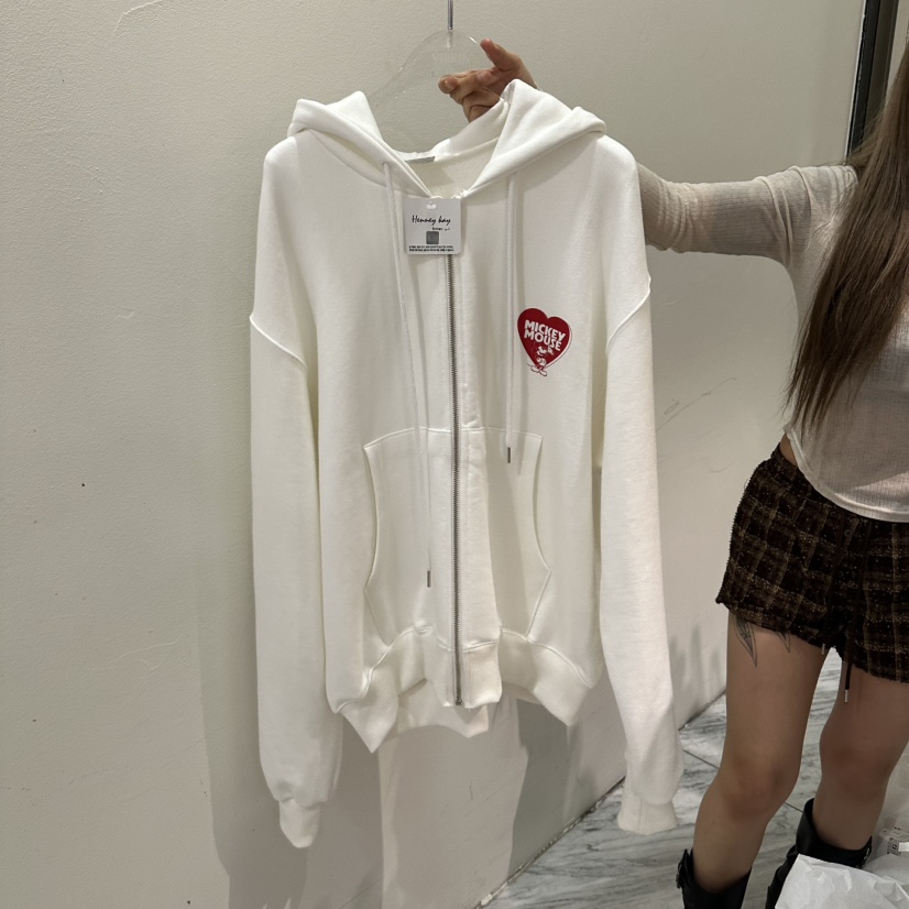 VIRKIN韓國代購女裝新品人氣休閑時尚真品熱賣衛衣米奇拉鏈VIRKIN衛衣圖色1
