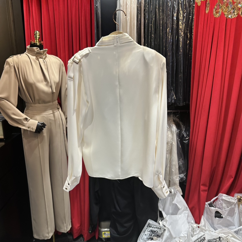 HERISH-HAUTE東大門實拍女裝新款推薦真品襯衫蕾絲衫高領Herish-Haute襯衫/蕾絲衫