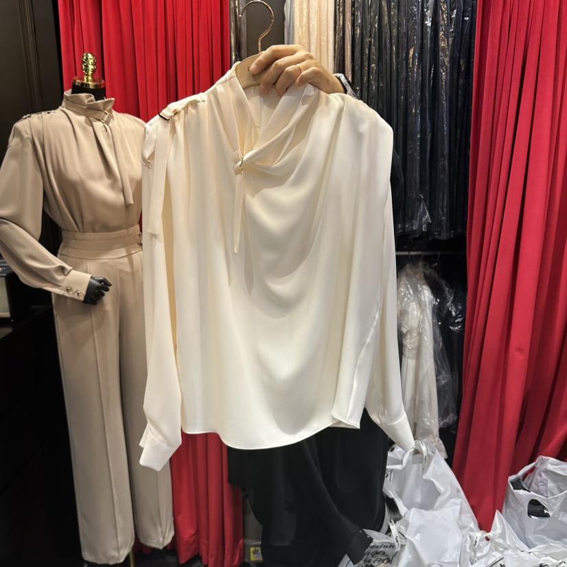 HERISH-HAUTE東大門實拍女裝新款推薦真品襯衫蕾絲衫高領Herish-Haute襯衫/蕾絲衫圖色1