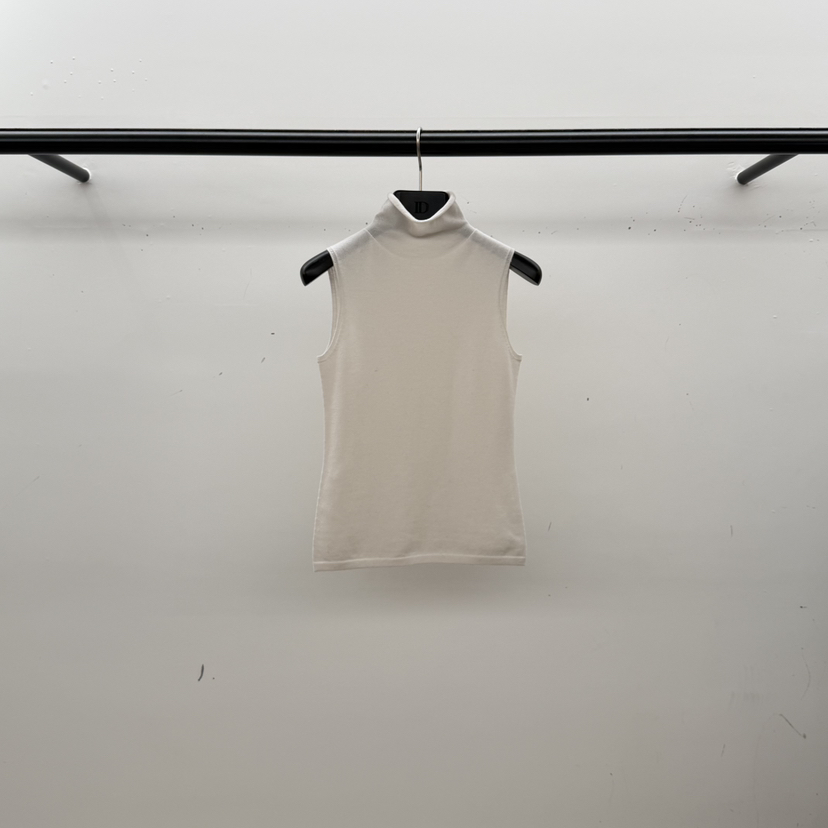 ID東大門代購女裝新品熱賣推薦時尚真品吊帶背心高領無袖ID吊帶/背心圖色1