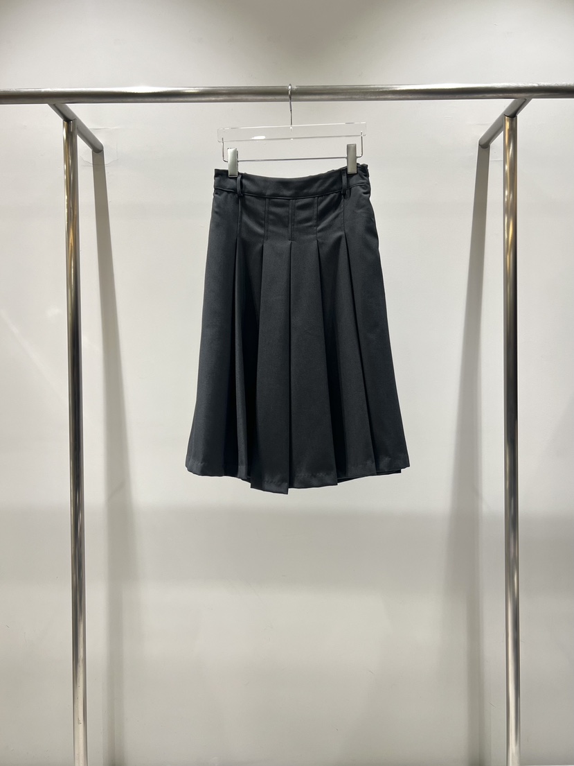 CESTLAVIE東大門代購女士新品熱賣時尚人氣半身裙中短裙褶裥CESTLAVIE半身裙/中短裙圖色1墨色