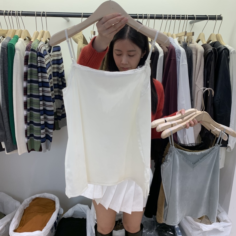 W AND J東大門實拍女士新品推薦熱賣真品休閑時尚吊帶背心WANDJ吊帶/背心