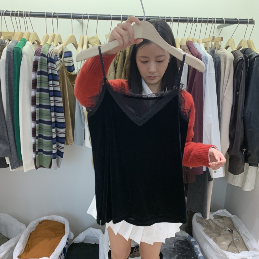 W AND J東大門實拍女士新品推薦熱賣真品休閑時尚吊帶背心WANDJ吊帶/背心圖色4