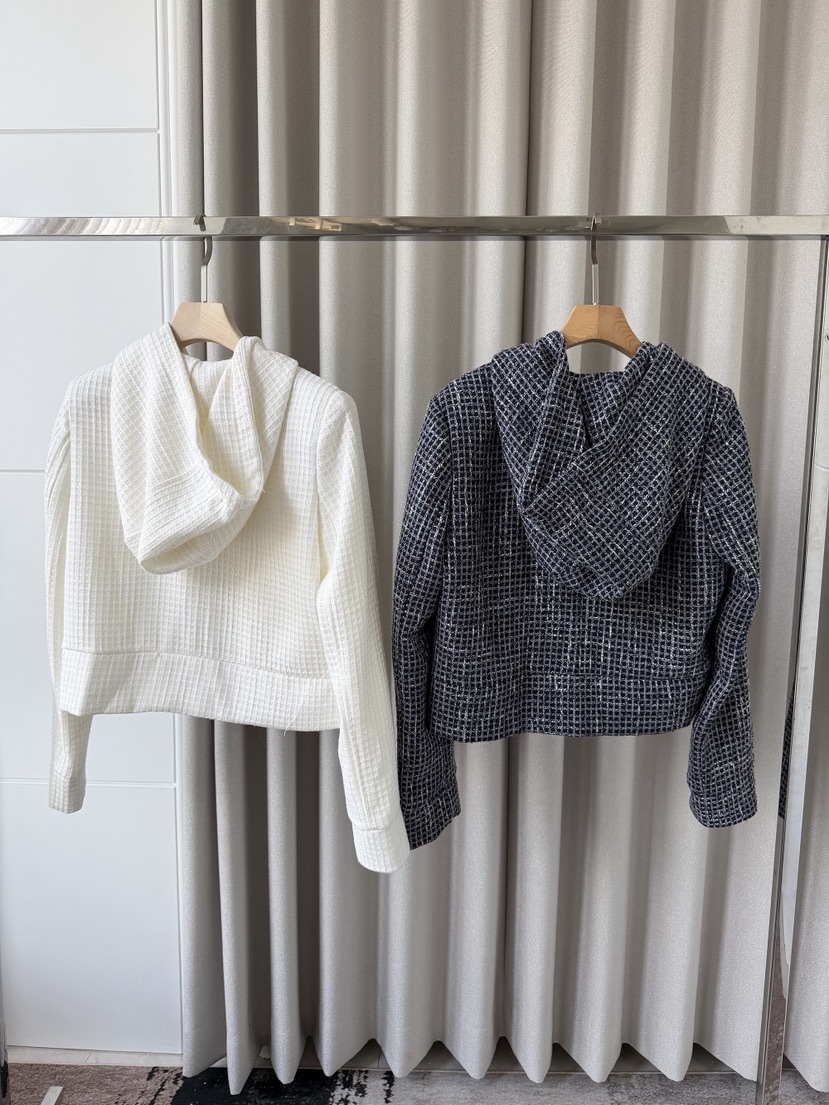 CLOTH東大門代購女士新品休閑熱賣推薦夾克粗花呢連帽衫網狀CLOTH夾克
