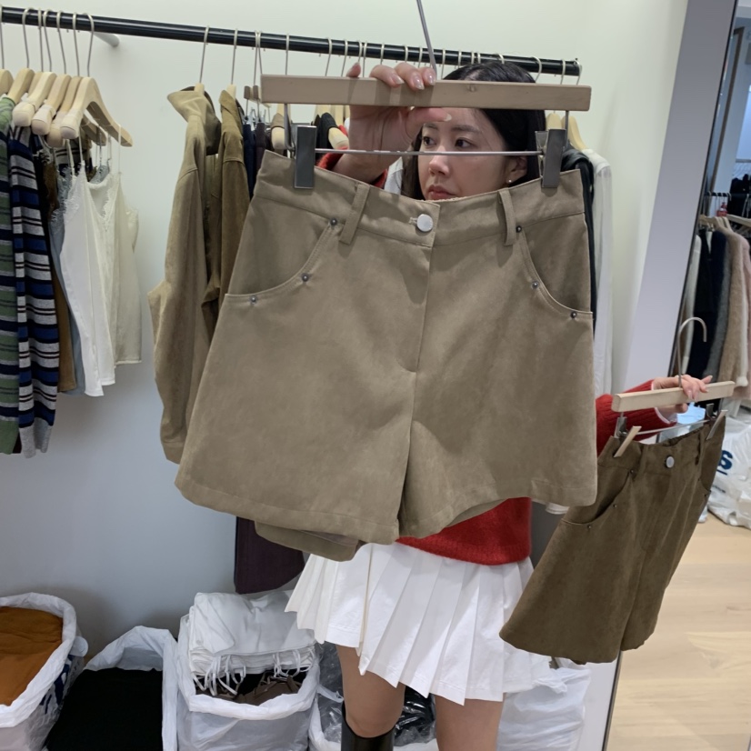 W AND J東大門實拍女士新款休閑時尚真品推薦人氣熱賣短褲WANDJ短褲圖色1