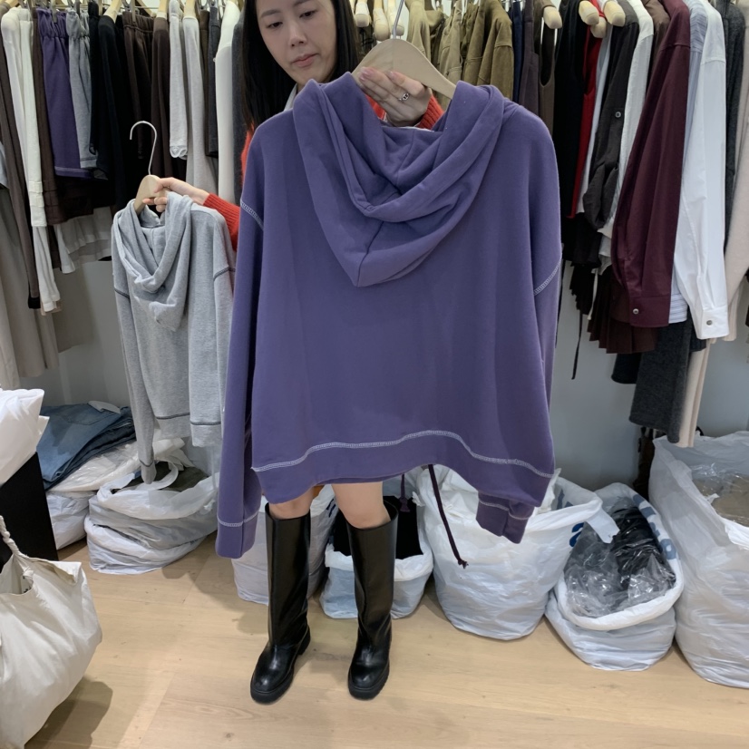 W AND J韓國代購女裝新品時尚休閑熱賣真品人氣衛衣兜帽WANDJ衛衣