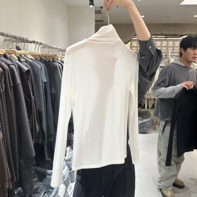 UTRE東大門代購女裝新款休閑推薦熱賣時尚人氣長袖T恤高領UTRE長袖T恤