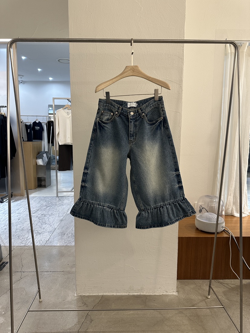 BPLAN韓國直郵女裝新品休閑熱賣人氣時尚真品推薦短褲褶邊BPLAN短褲圖色1