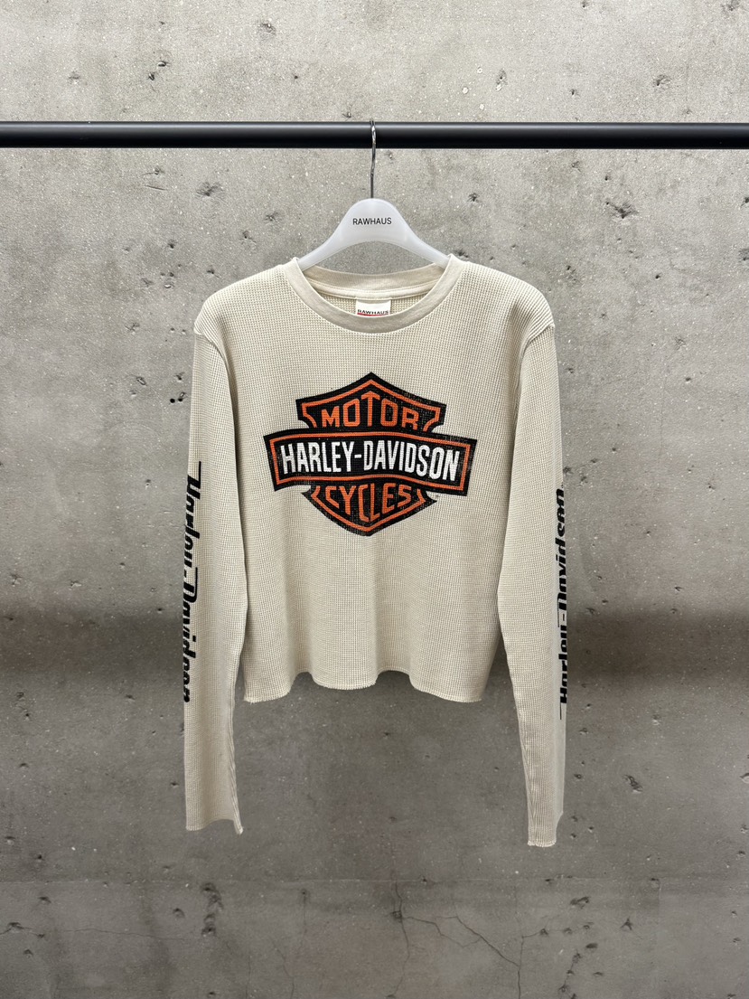 EST/RAWHAUS東大門直郵女士新品時尚長袖T恤華夫格短款黑色EST/RAWHAUS長袖T恤圖色1