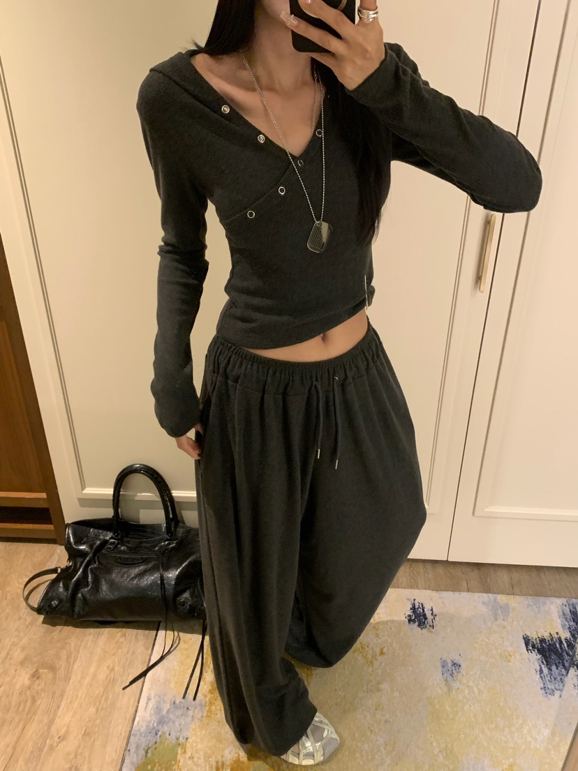 BADCALM東大門實拍女裝新款真品推薦熱賣人氣休閑時尚休閑褲BADCALM休閑褲