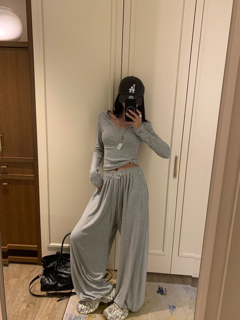 BADCALM東大門實拍女裝新款真品推薦熱賣人氣休閑時尚休閑褲BADCALM休閑褲圖色2