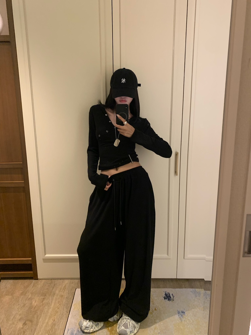 BADCALM東大門實拍女裝新款真品推薦熱賣人氣休閑時尚休閑褲BADCALM休閑褲圖色4