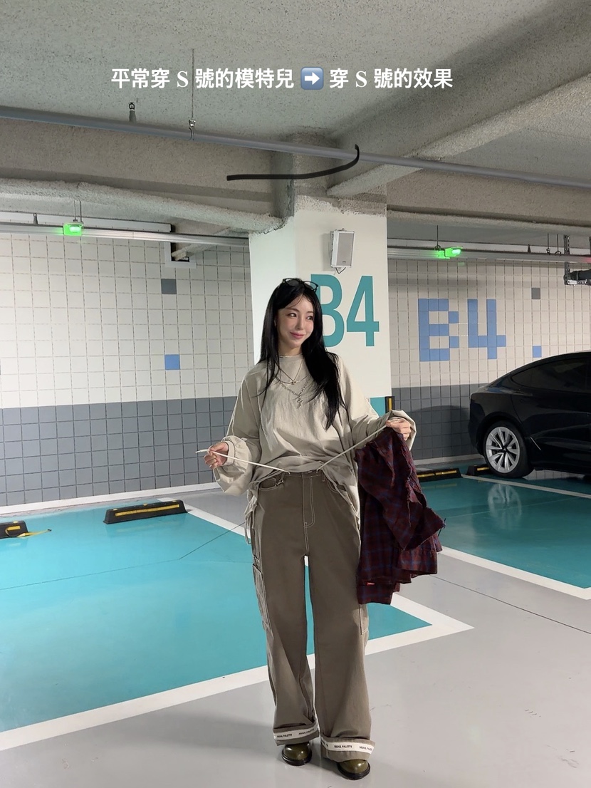 SEOUL PALETTE-Q韓國代購女裝新品推薦時尚休閑褲工裝系帶SEOUL PALETTE-Q休閑褲