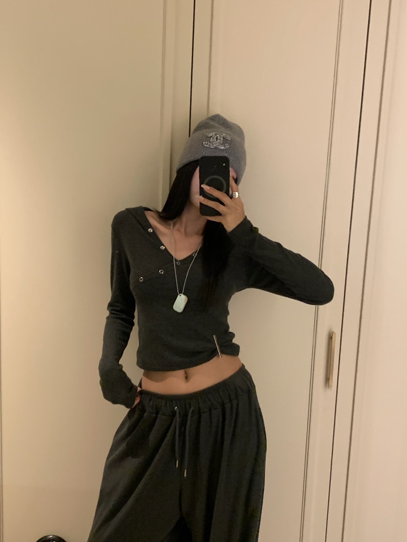 BADCALM東大門實拍女裝新款休閑人氣熱賣推薦長袖T恤連帽衫BADCALM長袖T恤