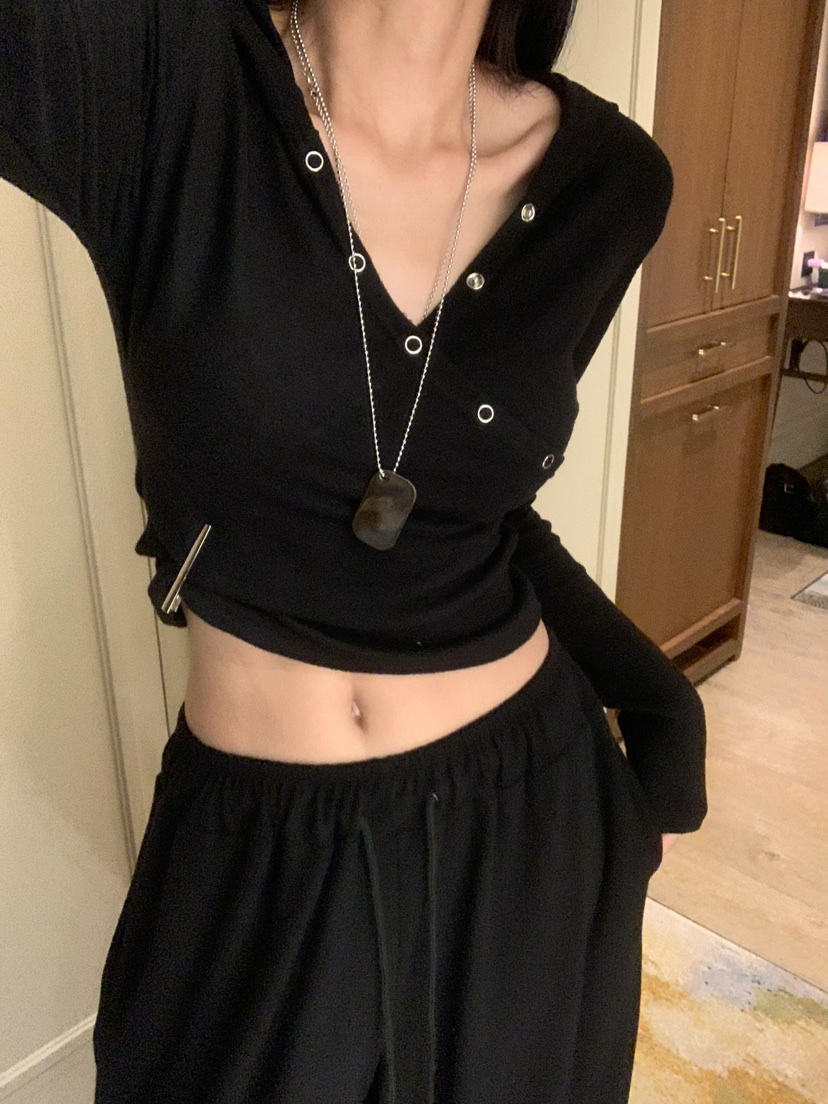 BADCALM東大門實拍女裝新款休閑人氣熱賣推薦長袖T恤連帽衫BADCALM長袖T恤