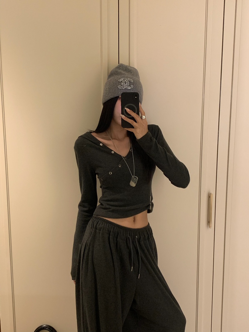 BADCALM東大門實拍女裝新款休閑人氣熱賣推薦長袖T恤連帽衫BADCALM長袖T恤圖色2