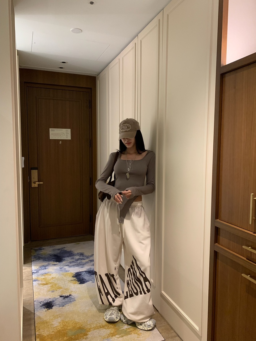 BADCALM韓國代購女士新款休閑時尚熱賣推薦人氣真品休閑褲BADCALM休閑褲