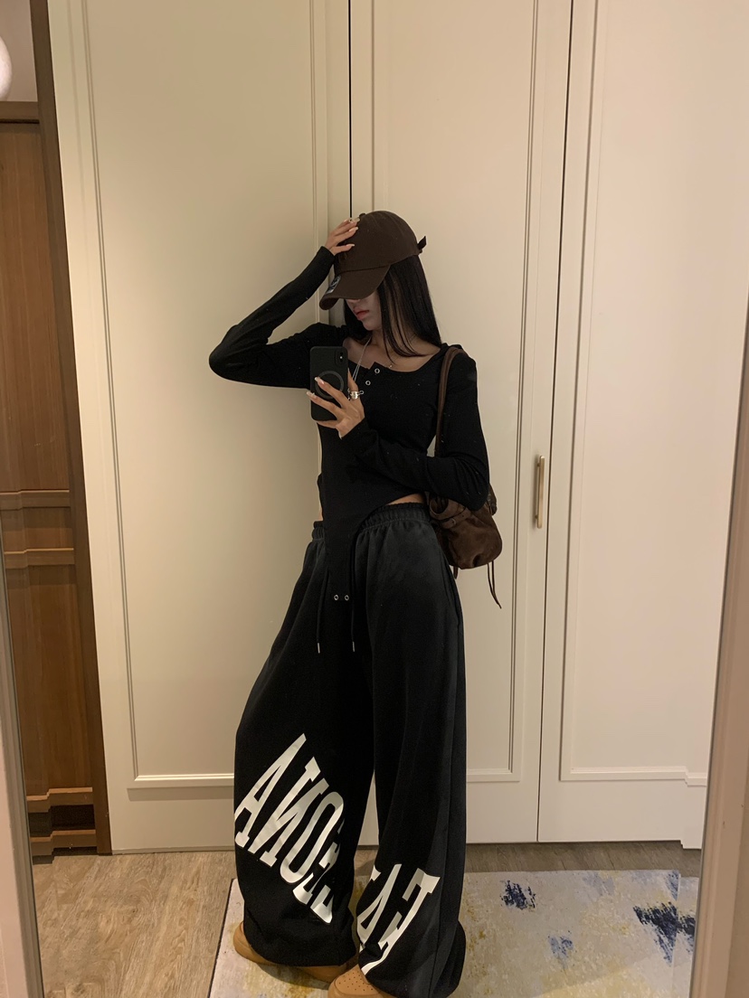 BADCALM韓國代購女士新款休閑時尚熱賣推薦人氣真品休閑褲BADCALM休閑褲