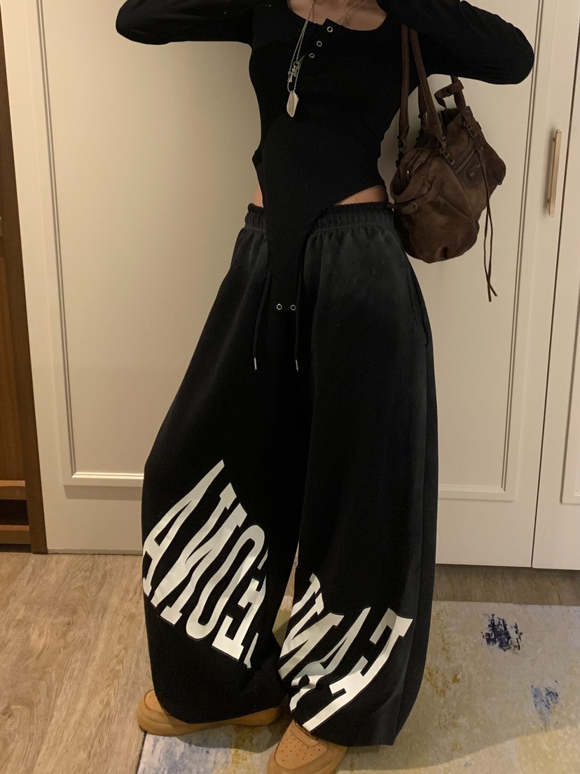 BADCALM韓國代購女士新款休閑時尚熱賣推薦人氣真品休閑褲BADCALM休閑褲