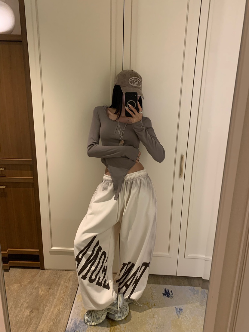 BADCALM韓國代購女士新款休閑時尚熱賣推薦人氣真品休閑褲BADCALM休閑褲圖色5