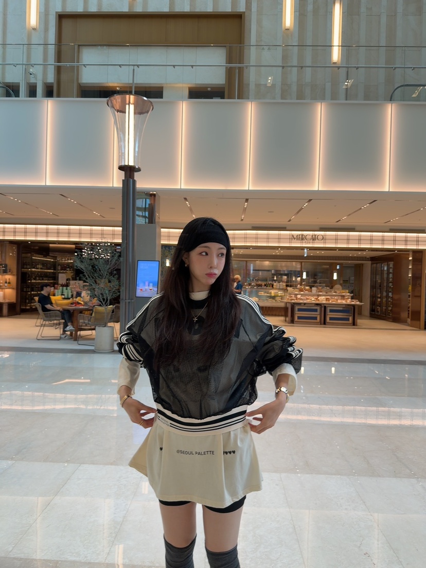 SEOUL PALETTE-Q東大門直郵女裝新款真品時尚推薦衛衣網眼SEOUL PALETTE-Q衛衣