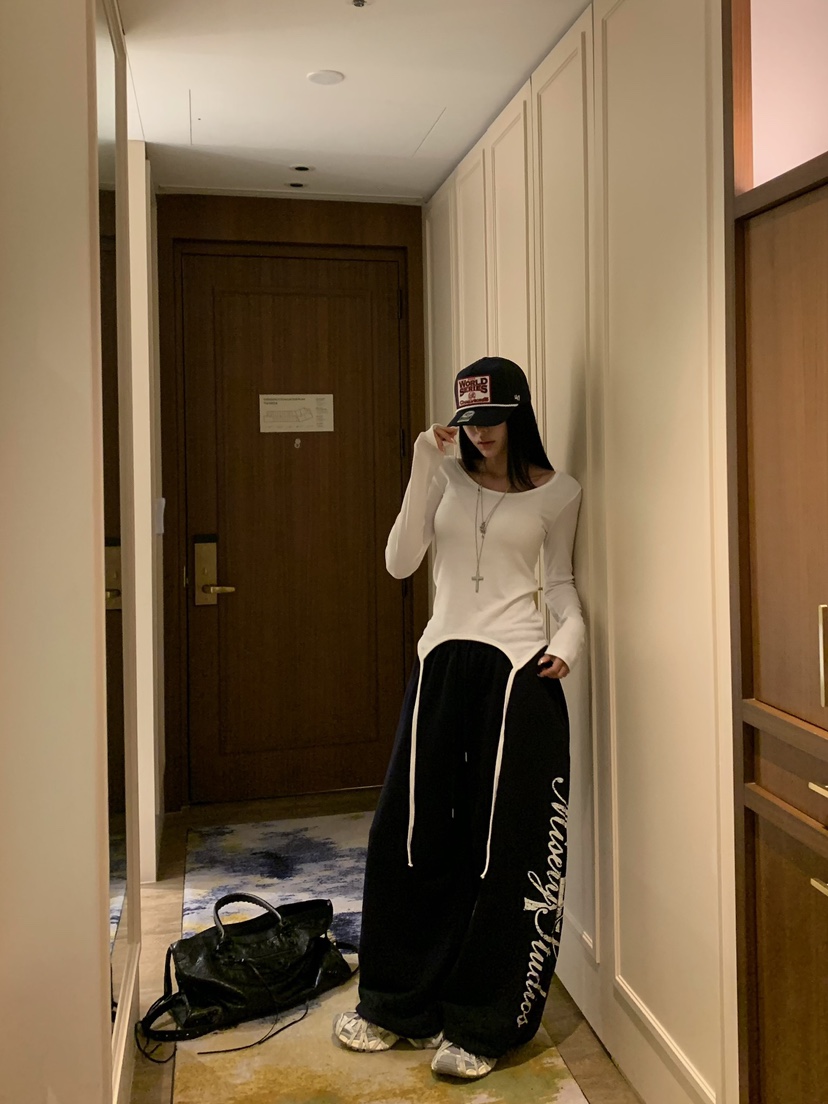 BADCALM東大門直郵女裝新款人氣熱賣時尚休閑推薦真品休閑褲BADCALM休閑褲