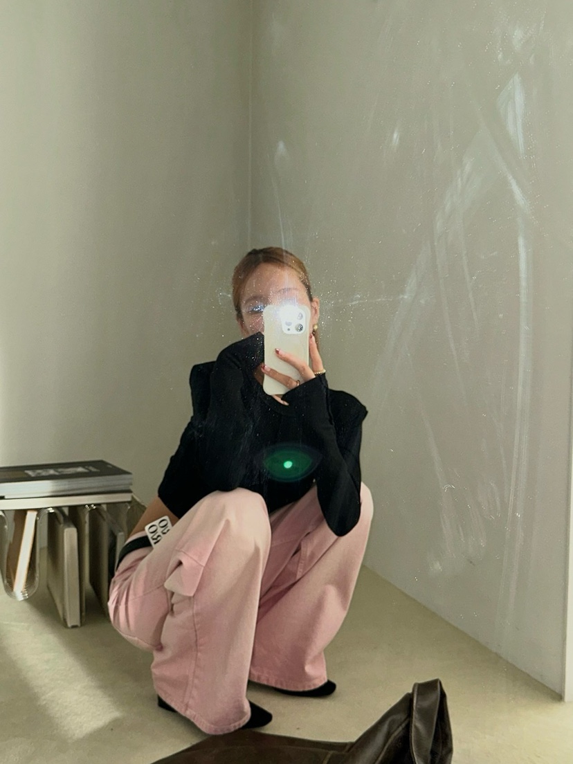 ZEROZERO韓國直郵女士新款推薦時尚真品休閑熱賣長袖T恤抓絨ZEROZERO長袖T恤