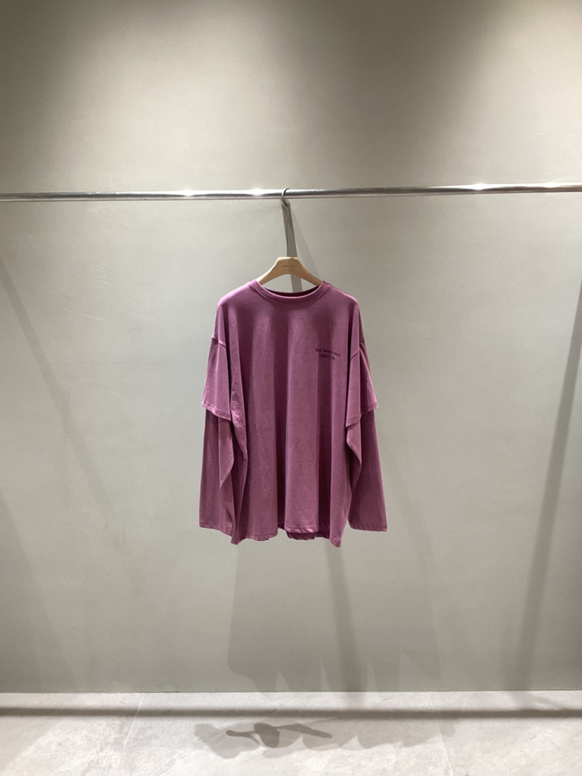 NEAR LEAP-P韓國直郵女裝新款休閑人氣長袖T恤花朵層疊NEAR LEAP/The N:L長袖T恤圖色1