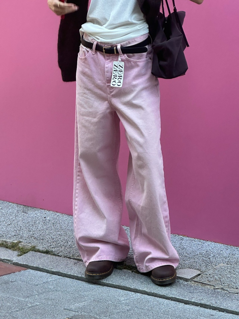 ZEROZERO東大門直郵女裝新品時尚推薦牛仔褲不含腰帶復古ZEROZERO牛仔褲