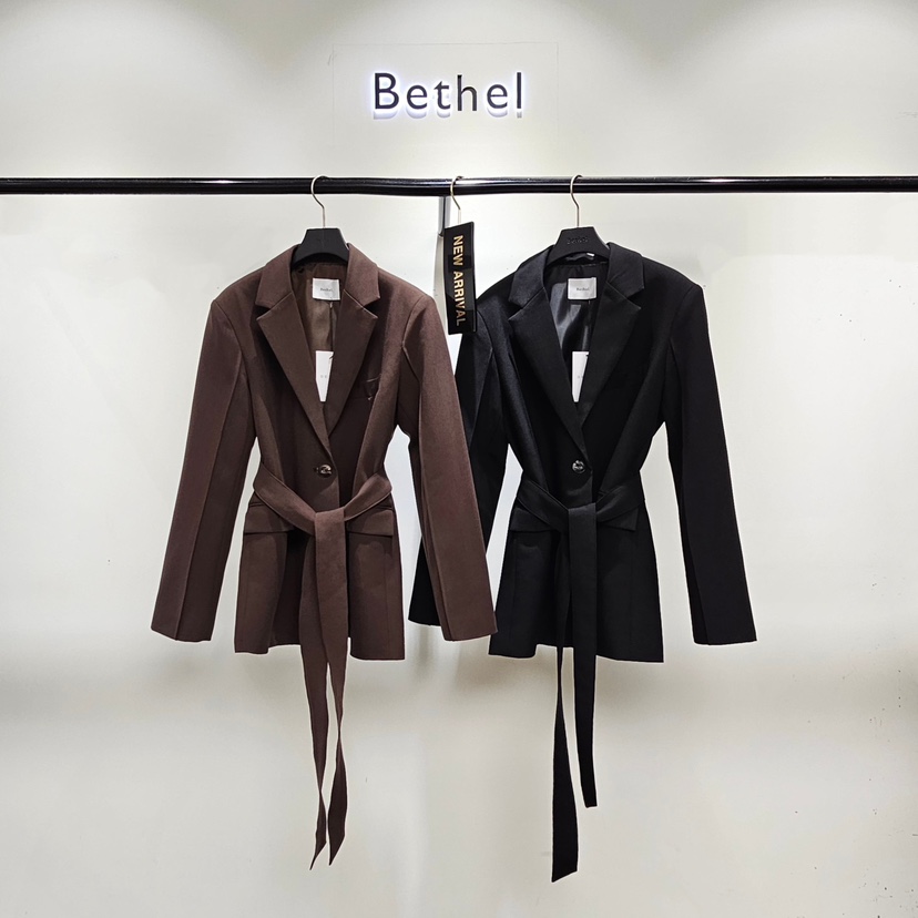 BETHEL東大門實拍女士新品休閑推薦熱賣西裝西服含腰帶系帶Bethel西裝/西服