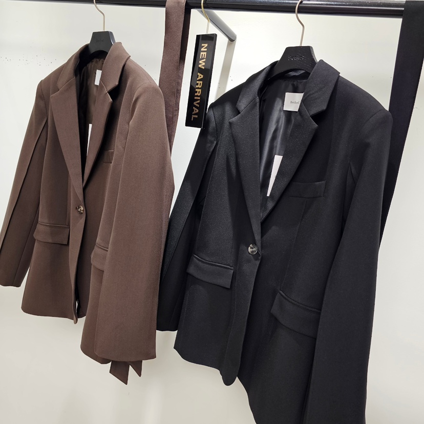 BETHEL東大門實拍女士新品休閑推薦熱賣西裝西服含腰帶系帶Bethel西裝/西服
