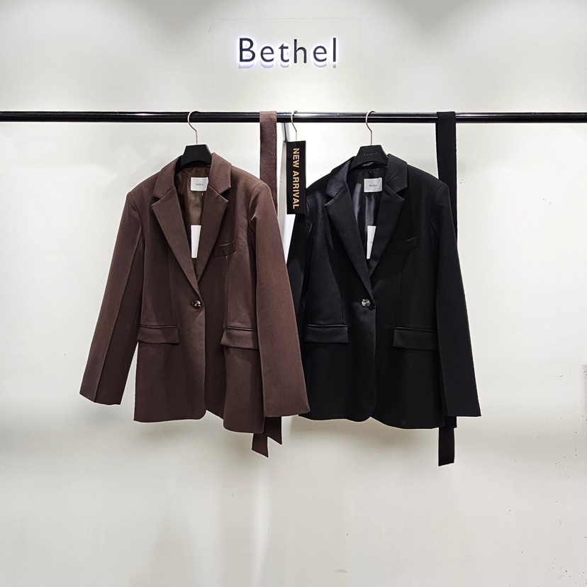 BETHEL東大門實拍女士新品休閑推薦熱賣西裝西服含腰帶系帶Bethel西裝/西服