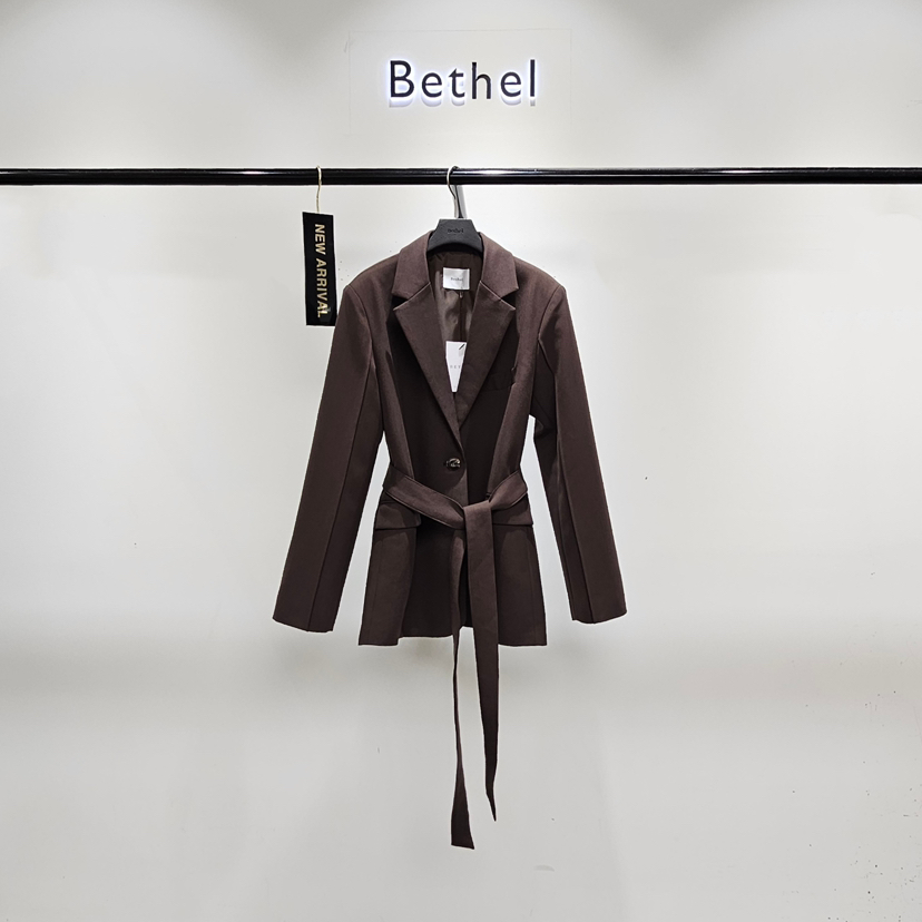 BETHEL東大門實拍女士新品休閑推薦熱賣西裝西服含腰帶系帶Bethel西裝/西服圖色1