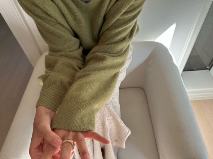 MARE韓國直郵女裝新款休閑時尚推薦熱賣針織衫不含內搭浣熊MARE針織衫