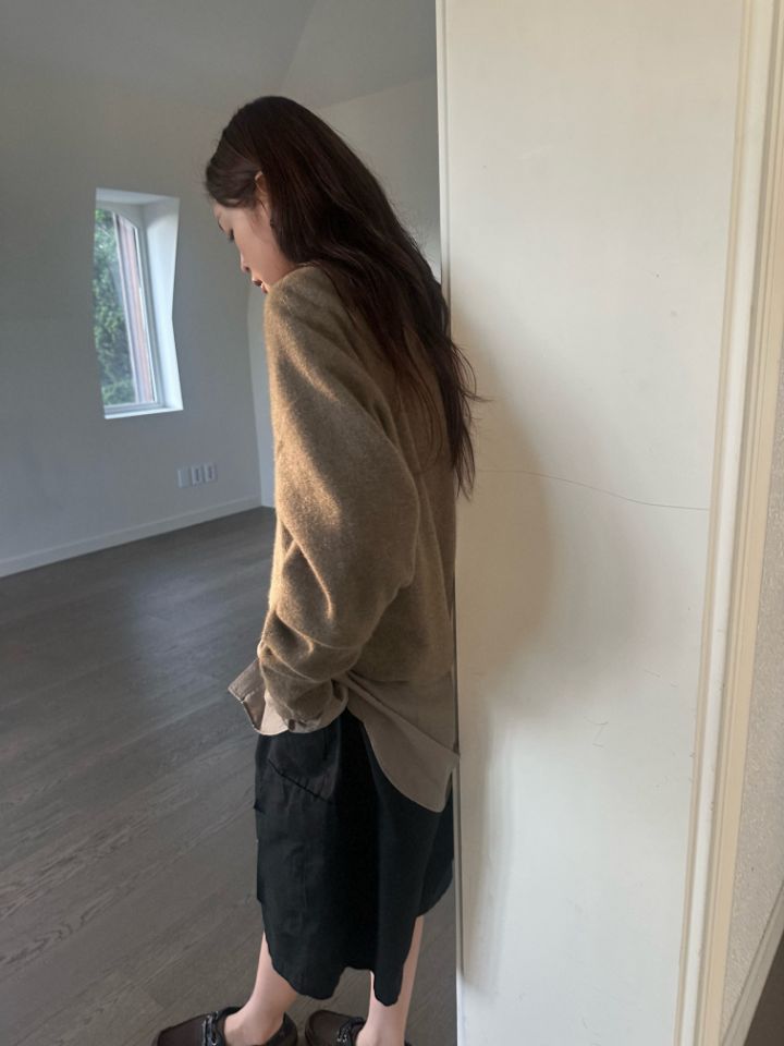 MARE韓國直郵女裝新款休閑時尚推薦熱賣針織衫不含內搭浣熊MARE針織衫