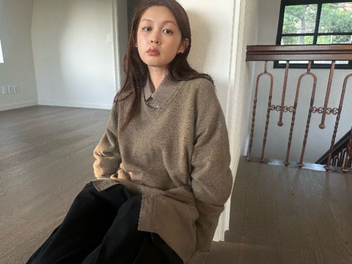 MARE韓國直郵女裝新款休閑時尚推薦熱賣針織衫不含內搭浣熊MARE針織衫