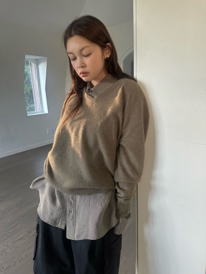 MARE韓國直郵女裝新款休閑時尚推薦熱賣針織衫不含內搭浣熊MARE針織衫圖色1